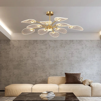 DecorBites™ Golden Art Peacock LED Chandelier for Modern Luxury Living Room Bedroom Dining Hotel