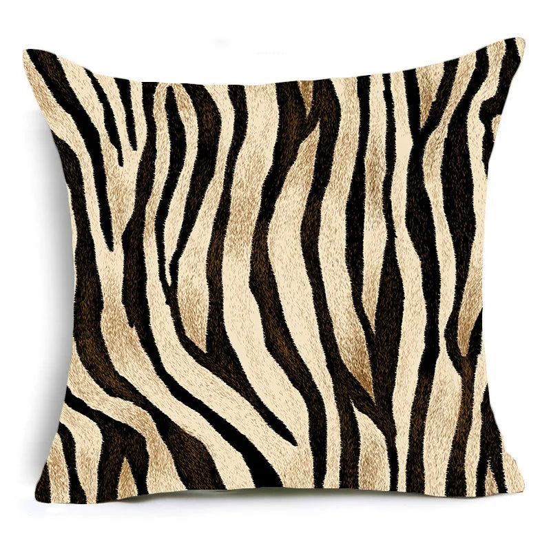 DecorBites™ Animal Print Pillowcase Cushion Cover Home Decoration for Sofa