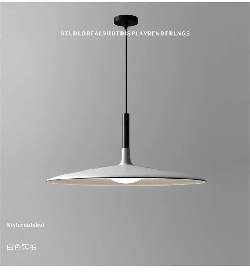 DecorBites™ LED UFO Pendant Lights: Nordic Aluminium Round Lamps for Home Decor and Indoor Lighting