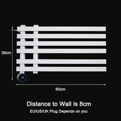 DecorBites™ Electric Towel Warmer: Digital Display, Wall Mount, Smart Home Technology