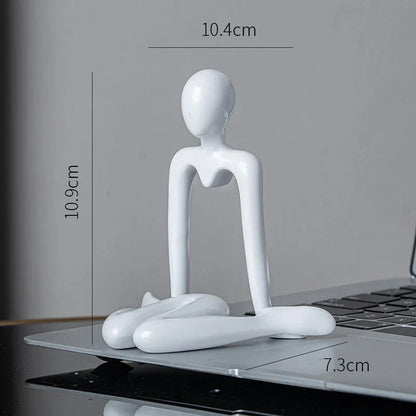 DecorBites™ Abstract Figures Ornament Sculpture for Home Office Decor