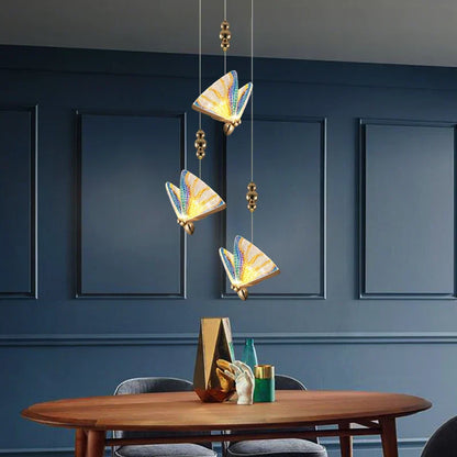 DecorBites™ Acrylic Butterfly Chandelier Ceiling Lamp Indoor Lighting