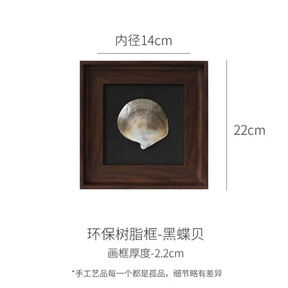 DecorBites™ Conch Shell Decorative Painting Frame Pendant Wall Ornaments