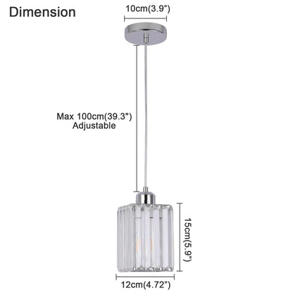 DecorBites™ Crystal Chandelier Luxury Ceiling Lamp LED Modern Pendant Light for Indoor Spaces