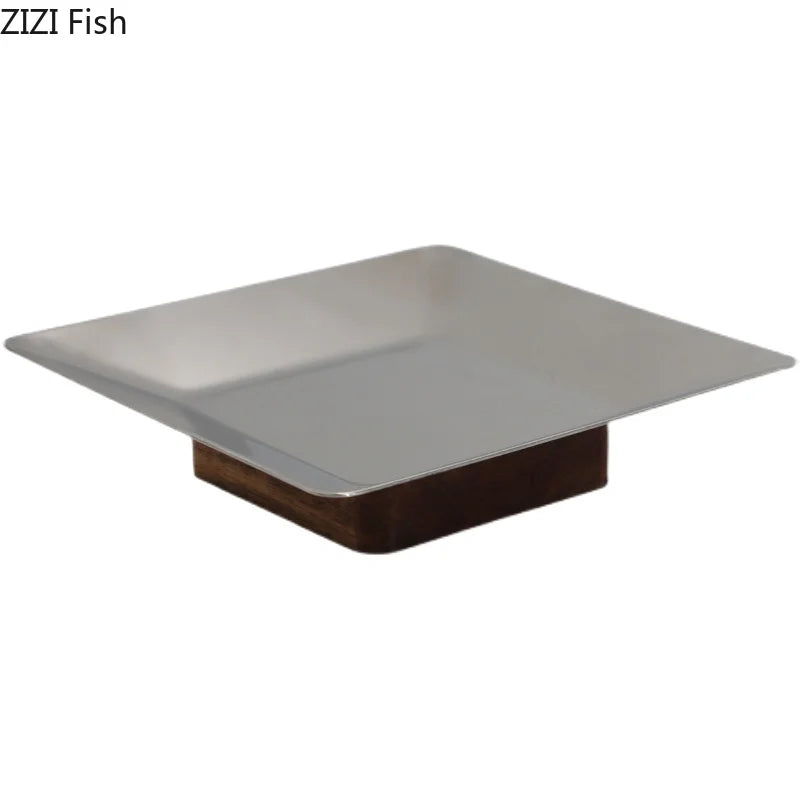 DecorBites™ Acacia Wooden Fruit Bowl Tray for Living Room Coffee Table Décor