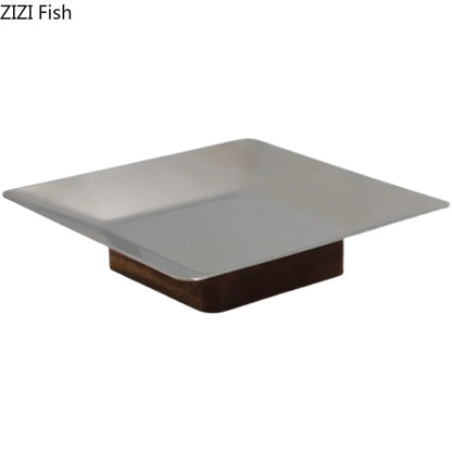 DecorBites™ Acacia Wooden Fruit Bowl Tray for Living Room Coffee Table Décor