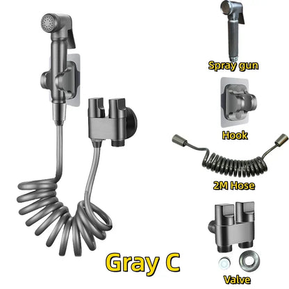 DecorBites™ High Pressure Bidet Sprayer Set - Toilet Hygienic Shower Bathroom Accessories