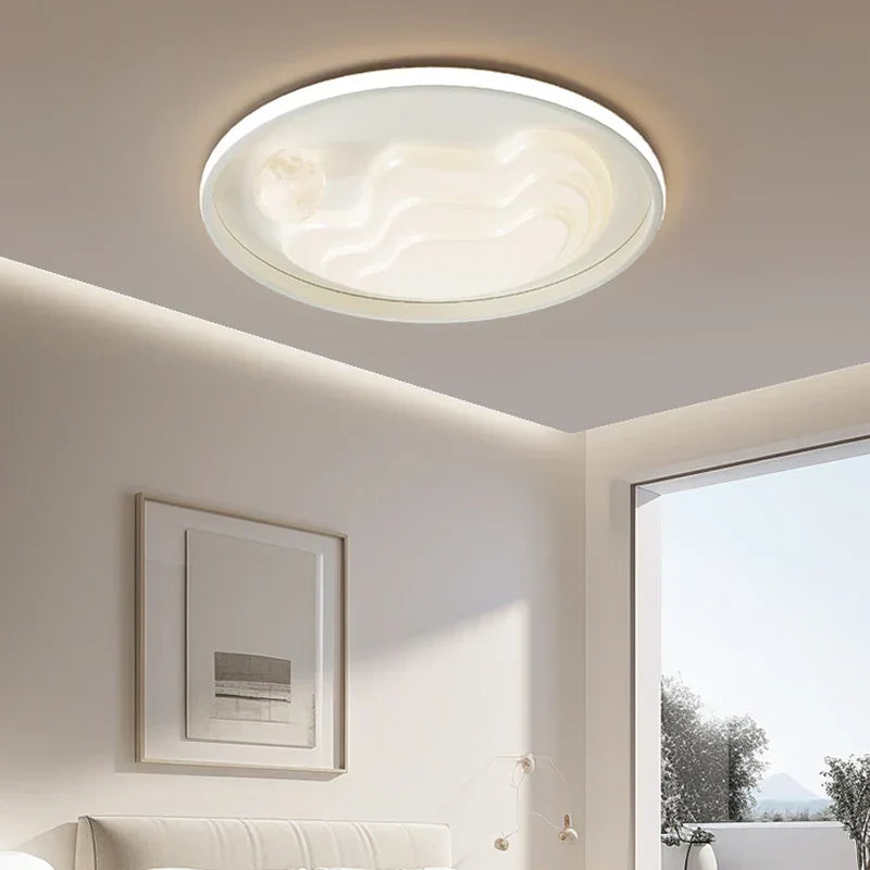 ™ LED Chandelier: Modern Lighting Fixture for Home Decor, White Lustre Lights