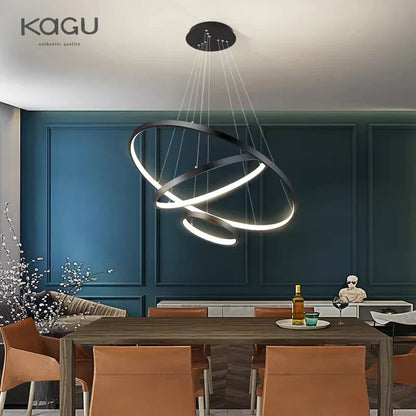 ™ LED Ceiling Chandelier Round Pendant Light for Modern Home Interior Lighting
