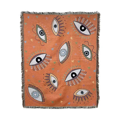 DecorBites™ Bohemian Classic Design Thread Blanket and Throw
