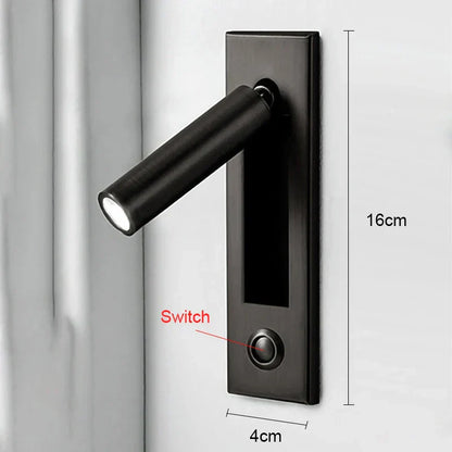 DecorBites™ LED Wall Lamp: Rotatable Aluminum Sconces for Home and Hotel Bedroom-Living Room Decor
