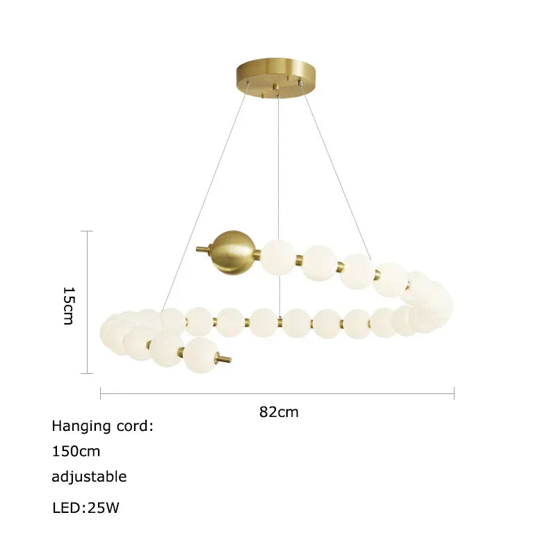DecorBites™ LED Chandelier Necklace Lighting for Dinning Room
