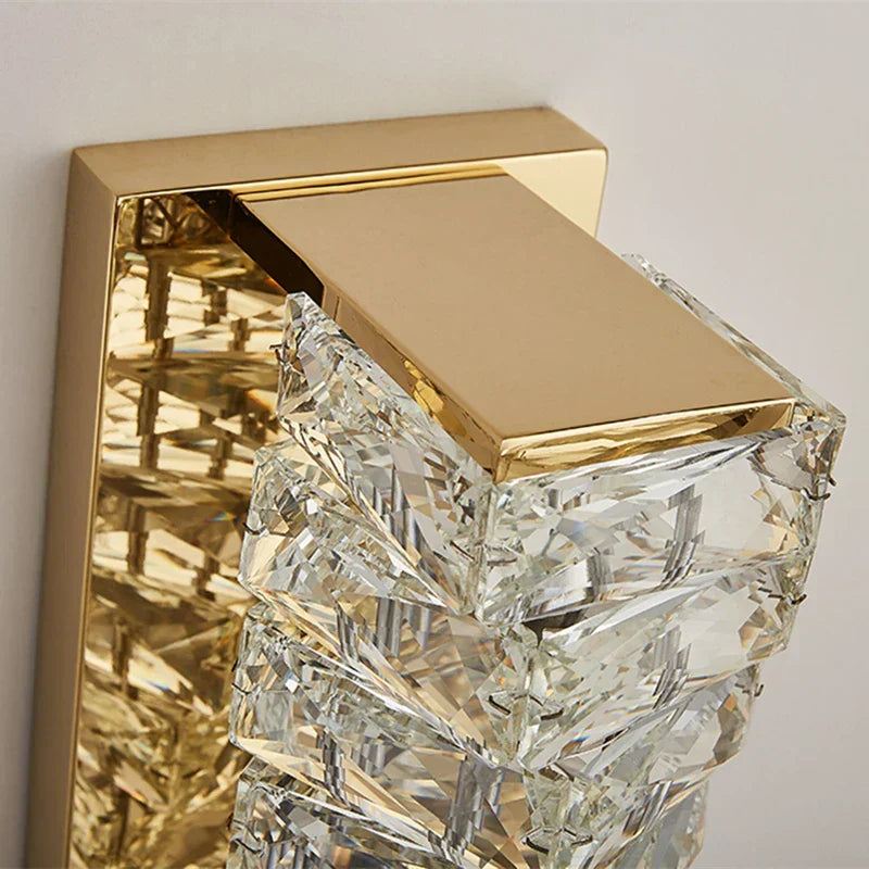 DecorBites™ Contemporary Crystal Wall Sconce for Bedside, Bathroom, Corridor, Aisle, TV Background Lighting
