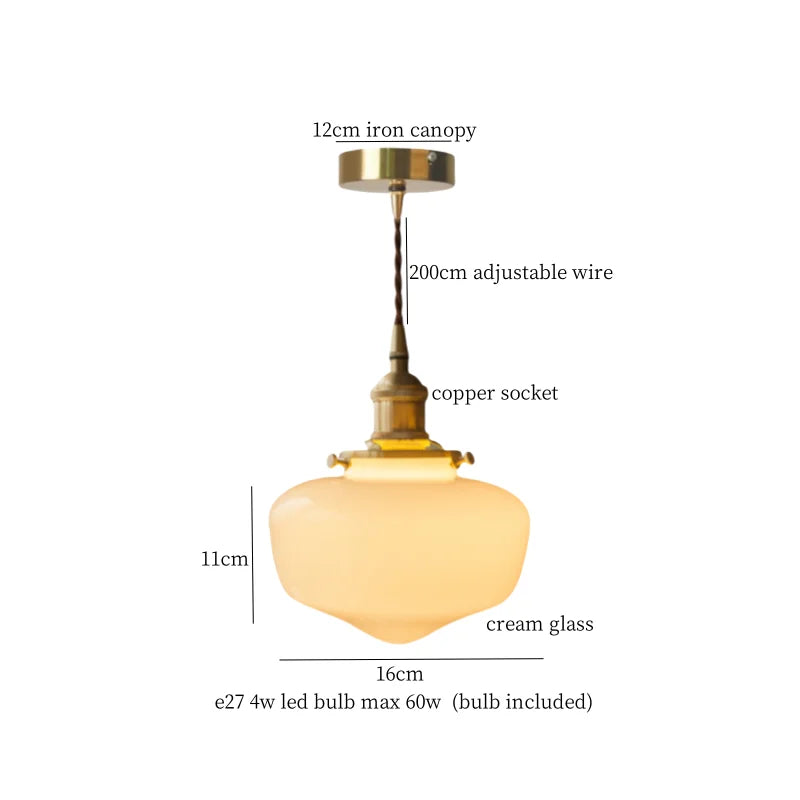 DecorBites™ Glass LED Pendant Lamp: Nordic Minimalism for Bedroom, Living Room, Kitchen & More