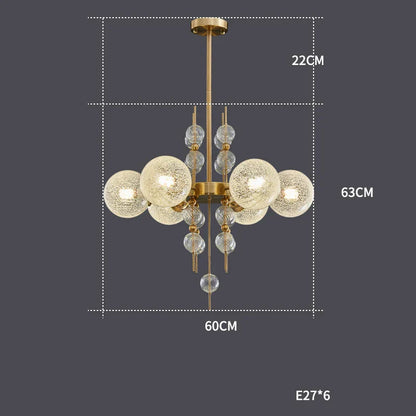 DecorBites™ Gold Chrome Bubble Ceiling Chandelier: 2025 Trend Hanging Lamps for Living Room