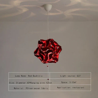 DecorBites™ Bauhinia Flower Chandelier: Modern Luxury Retractable Lighting Fixture for Stores & Hotels
