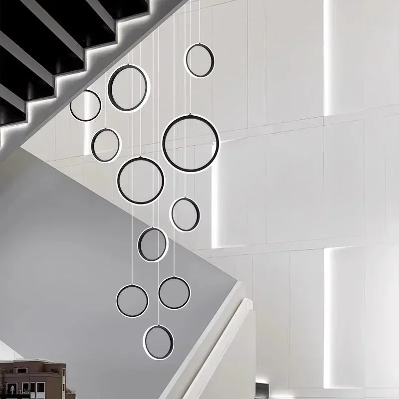 DecorBites™ LED Pendant Lights: Modern Minimalist Hanging Chandelier for Living & Dining Room