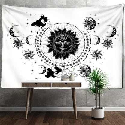 DecorBites™ Celestial Mandala Hippie Tapestry Wall Hanging Dorm Decor