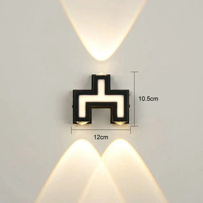 DecorBites™ IP65 LED Wall Lamp for Indoor/Outdoor Waterproof Garden Lighting