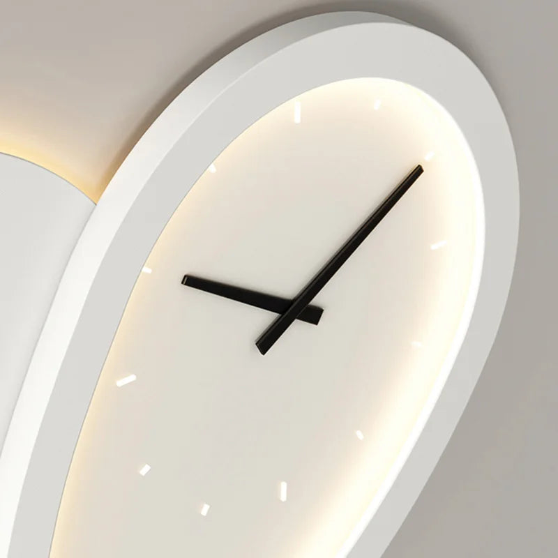 DecorBites™ Love Shaped Clock Wall Lamp Sconce Dimmable Indoor Bedroom Lighting