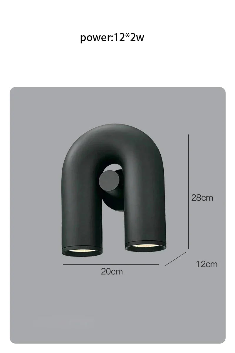 DecorBites™ LED U-shaped Wall Lamp for Minimalist Living Room and Staircase Lighting