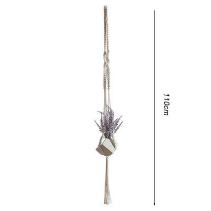 DecorBites™ Boho Macrame Plant Hanger Basket Wall Art Hanging Home Decor