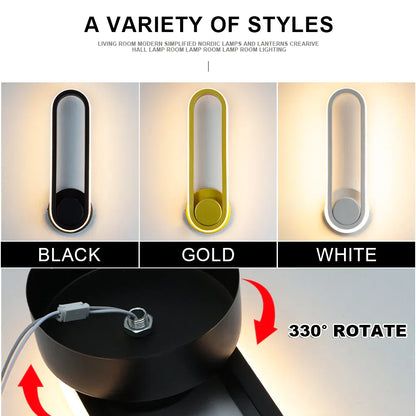 DecorBites™ LED Indoor Wall Sconce Lamp for Home Bathroom Bedroom Lighting