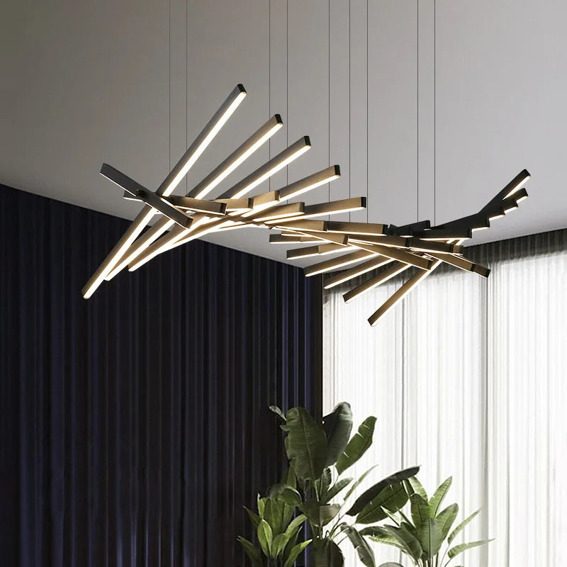 DecorBites™ LED Wave Pendant Chandeliers for Living Dining Room Restaurant