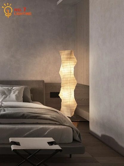 DecorBites™ Akari Japanese Rice Paper Floor Lamp LED E27 Chandelier for Bedroom Living Room