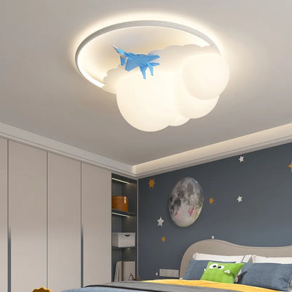 DecorBites™ Kids Cloud Airplane Chandelier Ceiling Light for Children's Bedroom