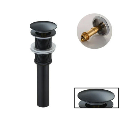DecorBites™ Gold Large Round Bathroom Pop-up Drain for Copper Washbasin Sink