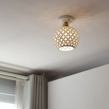 DecorBites™ Ceramic LED Ceiling Lamp Indoor Lighting Semi-Circular Light Fixture