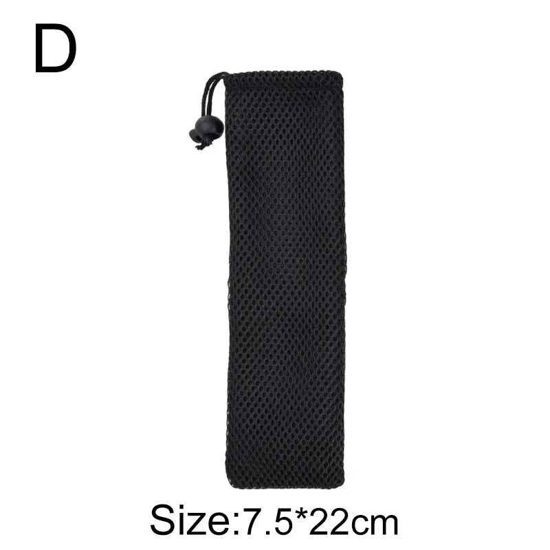 DecorBites™ Cotton Linen Cutlery Case Drawstring Bag for Travel and Home Dining