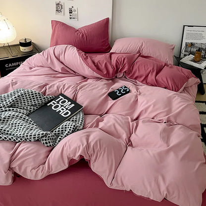 DecorBites™ Cotton Bed Sets Comforter Cover Set with Corner Ties