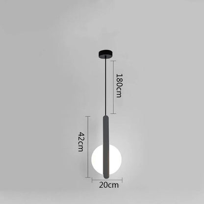 DecorBites™ Black Ring Pendant Lamp Dimmable LED Ceiling Hanging Light