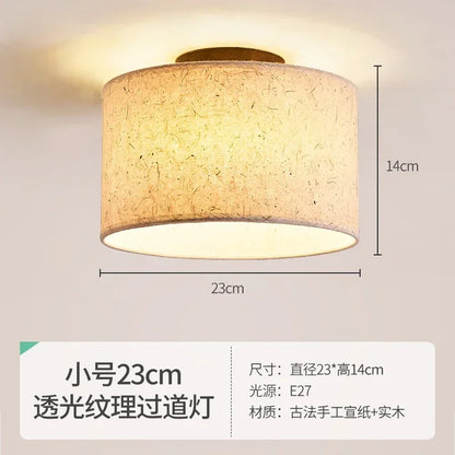DecorBites™ Cream Wabi-sabi Chandelier Lamp Retro Japanese-style Bedroom Decor Lighting