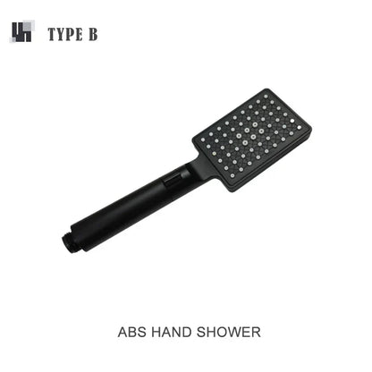 DecorBites™ Black Shower Slider Adjustable Rail Set 3 Functions Simple Style 1.5M Hose