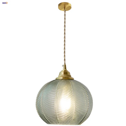 DecorBites™ Blue Glass LED Pendant Lamp: Nordic Modern Hanging Light.
