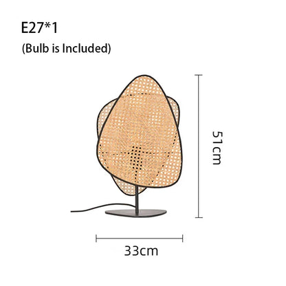 DecorBites™ Leaf Grid Handmade Rattan Screen Chandelier for Modern Living Room and Bedroom