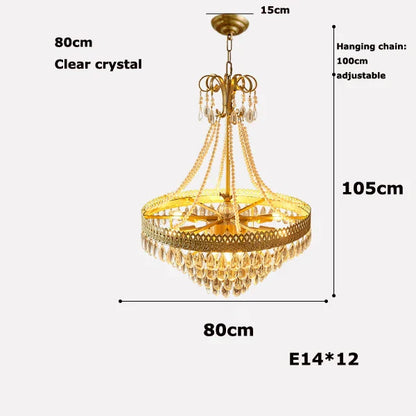 DecorBites™ Crystal Water Drop LED Ceiling Chandelier for Foyer and Entry Way