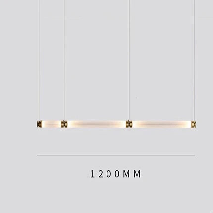 DecorBites™ Luna Glass Tube Chandelier for Kitchen Dining Staircase LED Pendant Lamp