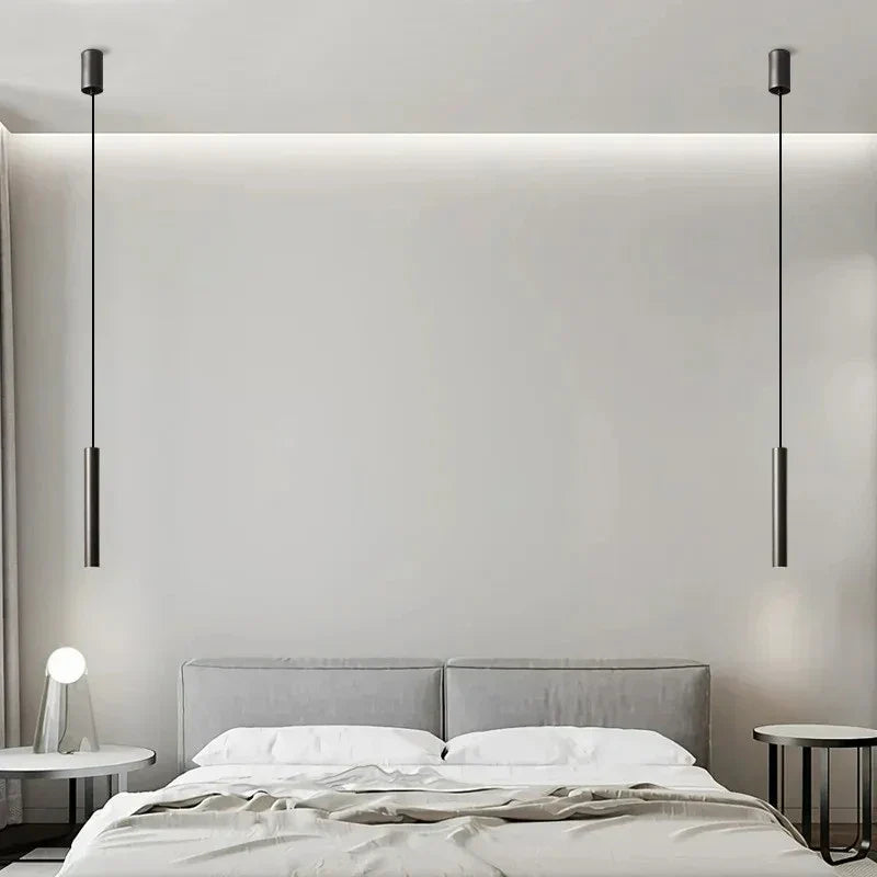 DecorBites™ Elegant Brass Pendant Light for Bedroom Dining Room Hotel, Adjustable Wire Copper Finish