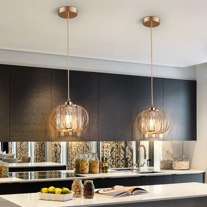 DecorBites™ Crystal Chandelier Lantern Pendant Light Fixture for Modern Home Décor