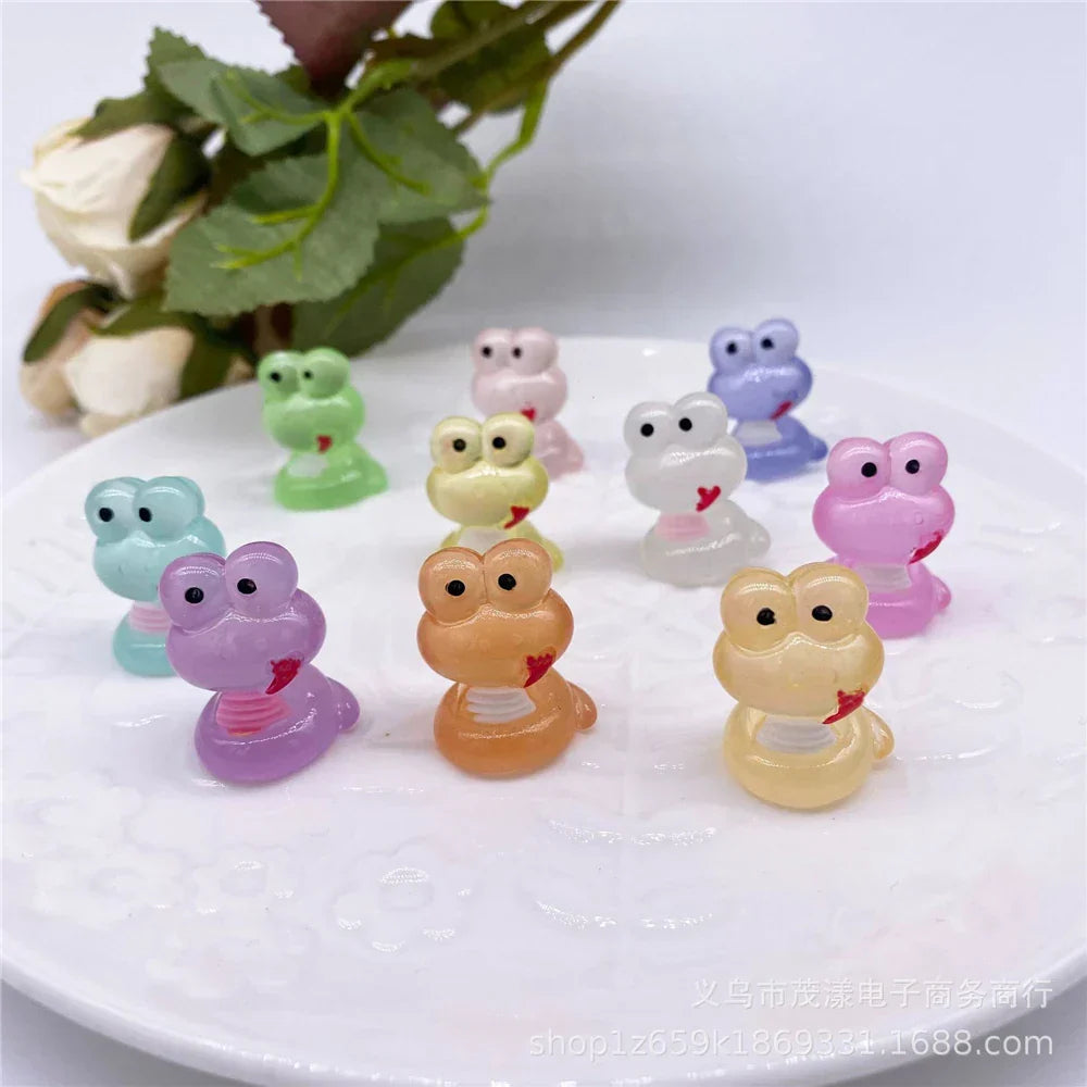 DecorBites™ Kawaii Miniature Animal Figurines for Home Decor and Bookshelf Accessories