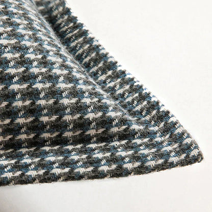DecorBites™ Hounds tooth Square Cushion Cover 45x45cm Orange Green Blue Black