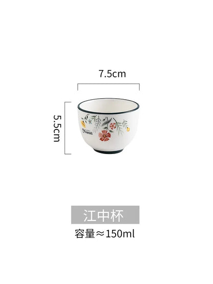 DecorBites™ Bone China Rice Noodles Bowl and Dinner Plate Set