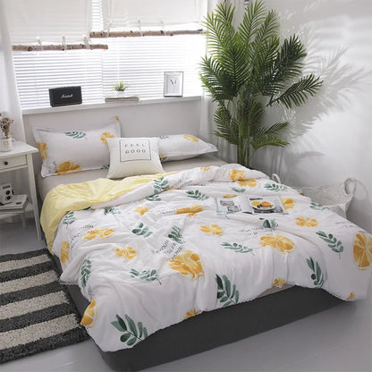 DecorBites™ Cartoon Print Quilted Double Blanket for Queen Size Bed