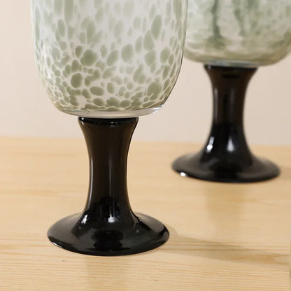 DecorBites™ Dot Texture Glass Vase for Stylish Home Decor