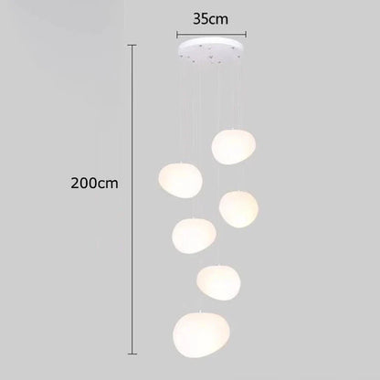 DecorBites™ Crystal Chandelier Stair Pendant Light Modern Living Room Interior Lighting