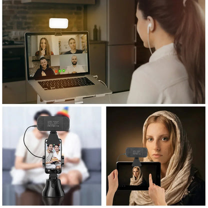 DecorBites™ LED Video Light: LUXCEO V01 Pro, 3000K-6000K, for Laptop, Conference, Live Broadcast